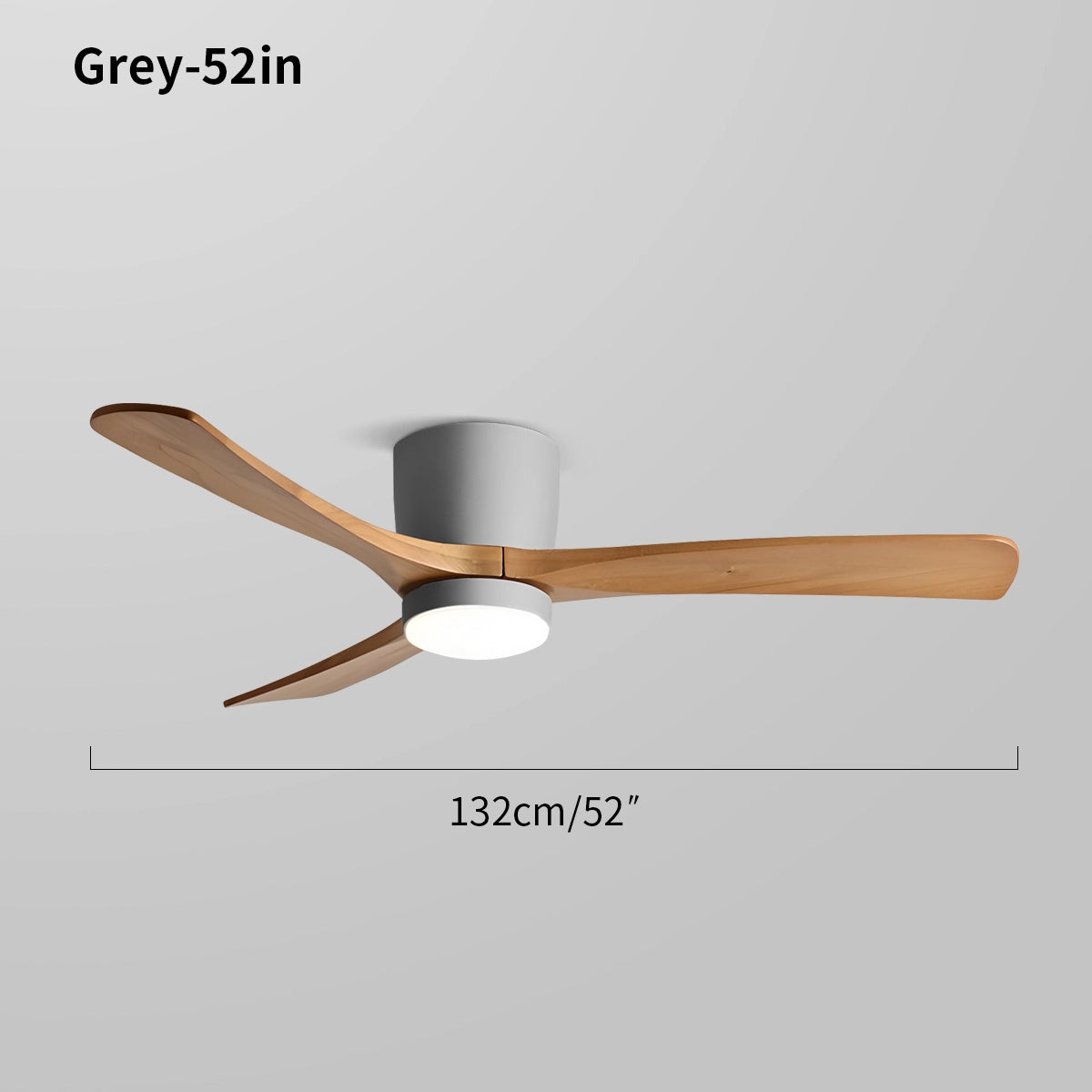 Antizer Large Low Profile Ceiling Fan with Light