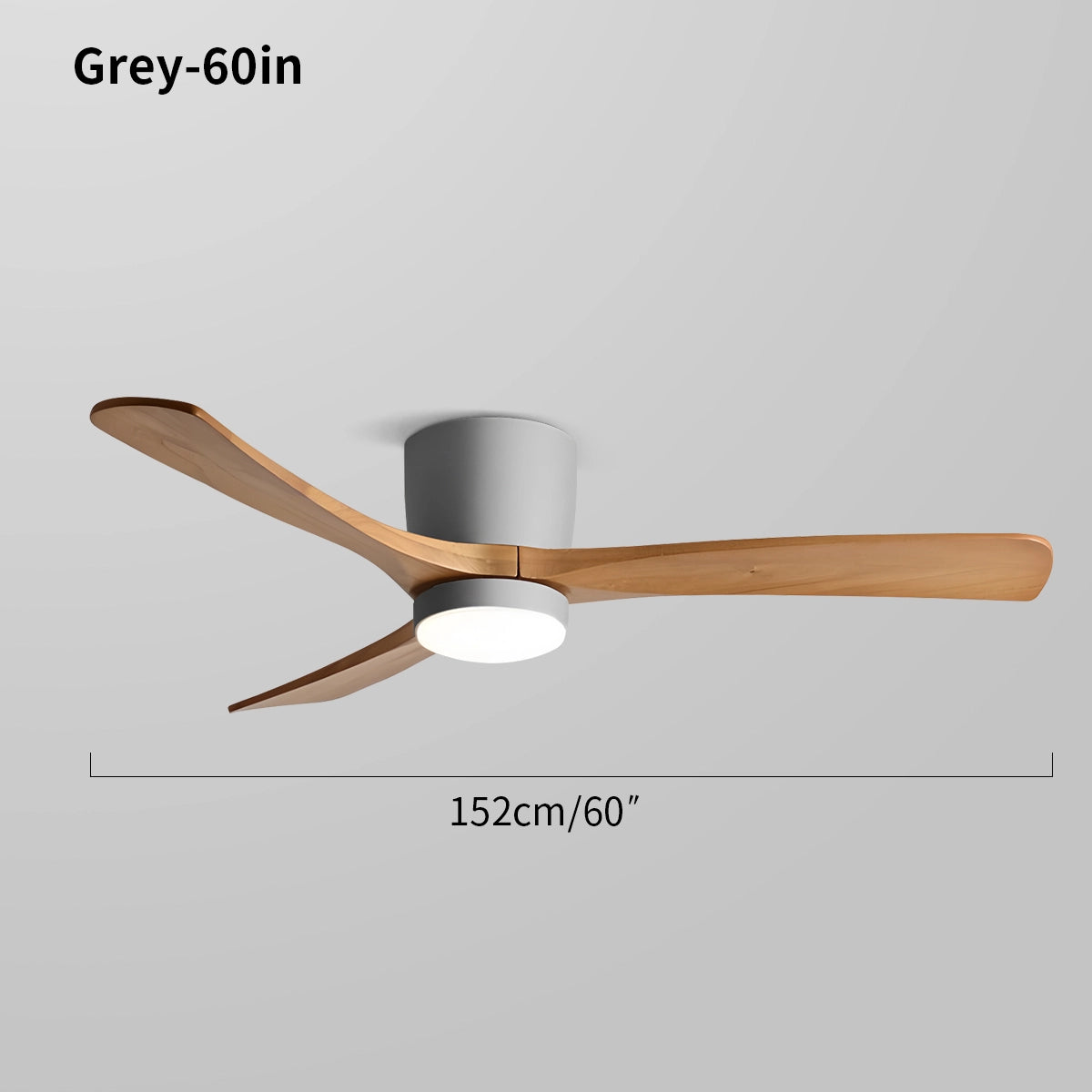 Antizer Large Low Profile Ceiling Fan with Light