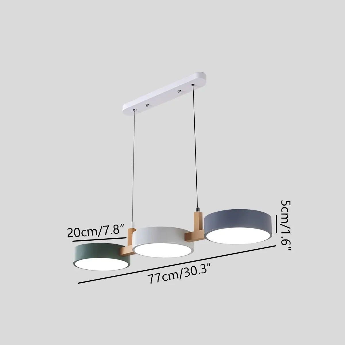 Antizer Rangeen Disc Splicing Pendant Light for Dining Room