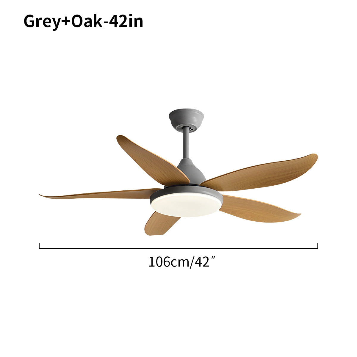 Antizer 5 Blade Contemporary Ceiling Fan Lamp