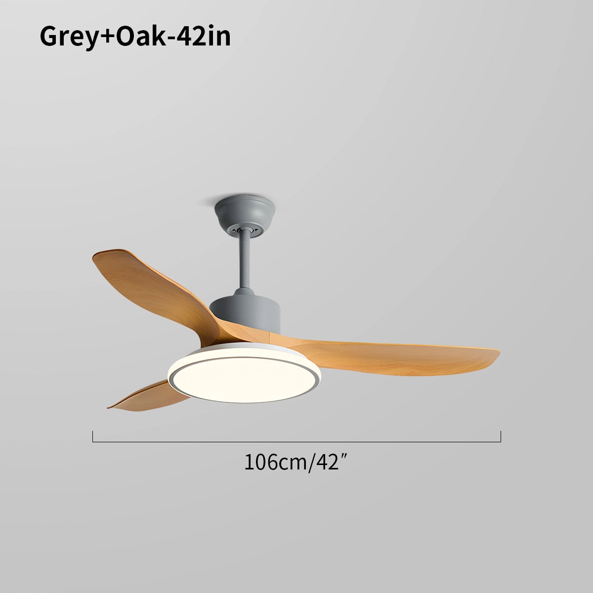Antizer Modern 3 Blade Ceiling Fan with Light