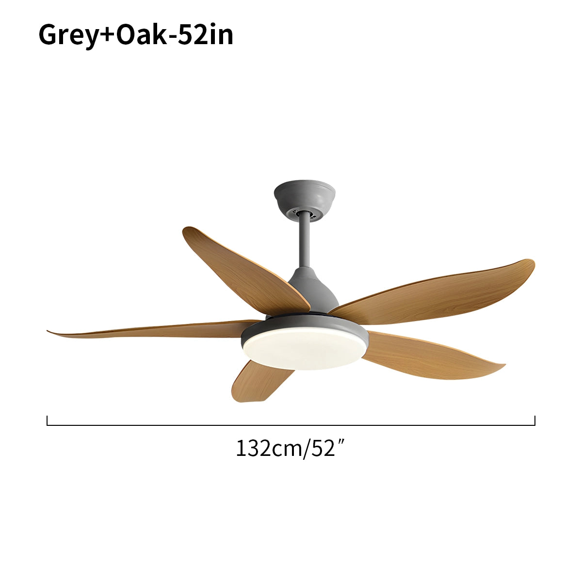 Antizer 5 Blade Contemporary Ceiling Fan Lamp