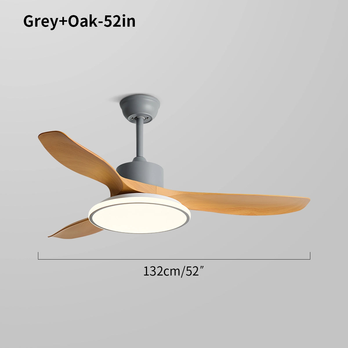 Antizer Modern 3 Blade Ceiling Fan with Light