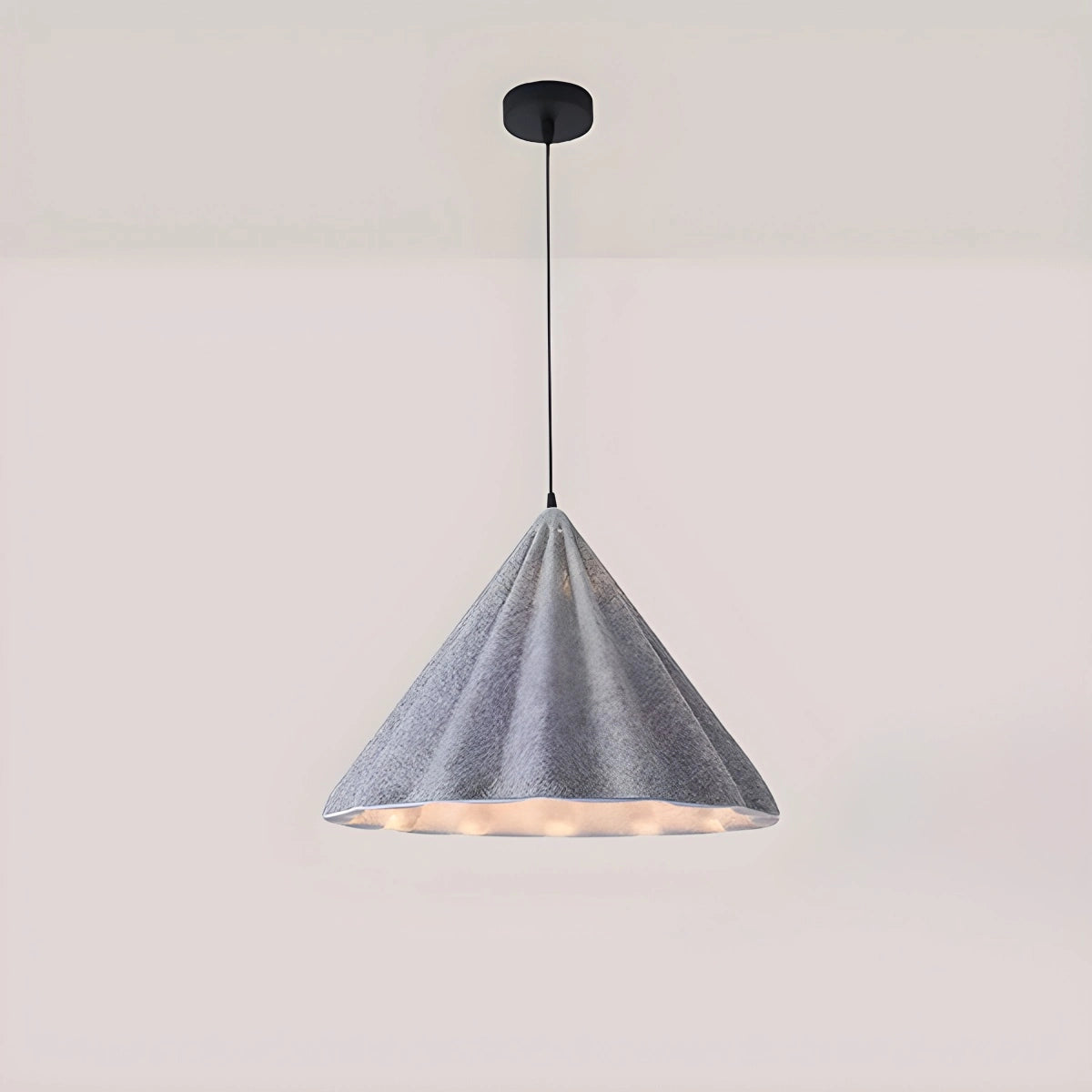 Antizer Ice Cream Shaped Felt Pendant Light for Kids Room