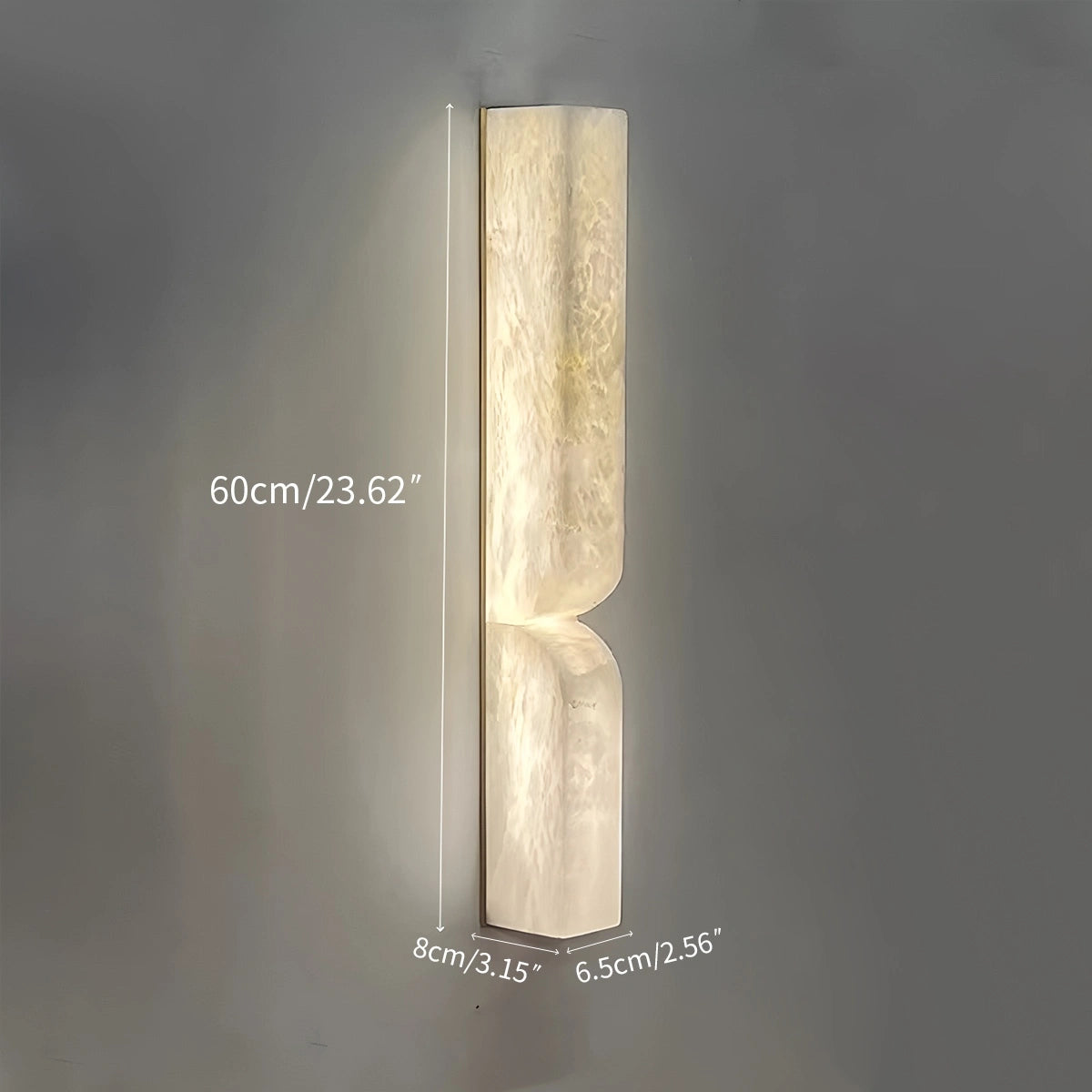 Antizer Light Luxury Spanish Alabaster Wall Sconce for Hallway