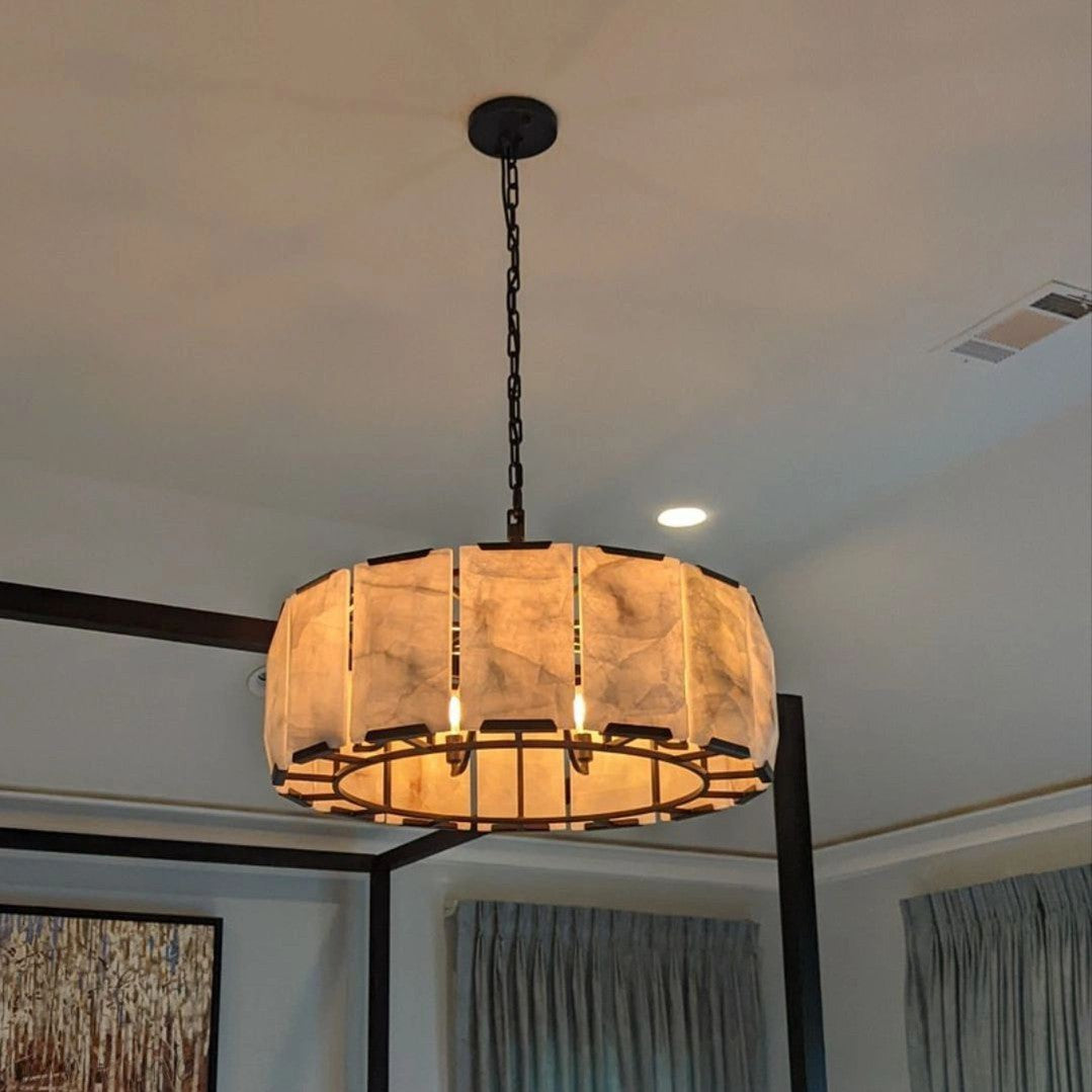 Antizer Harlow Calcite Round Chandelier