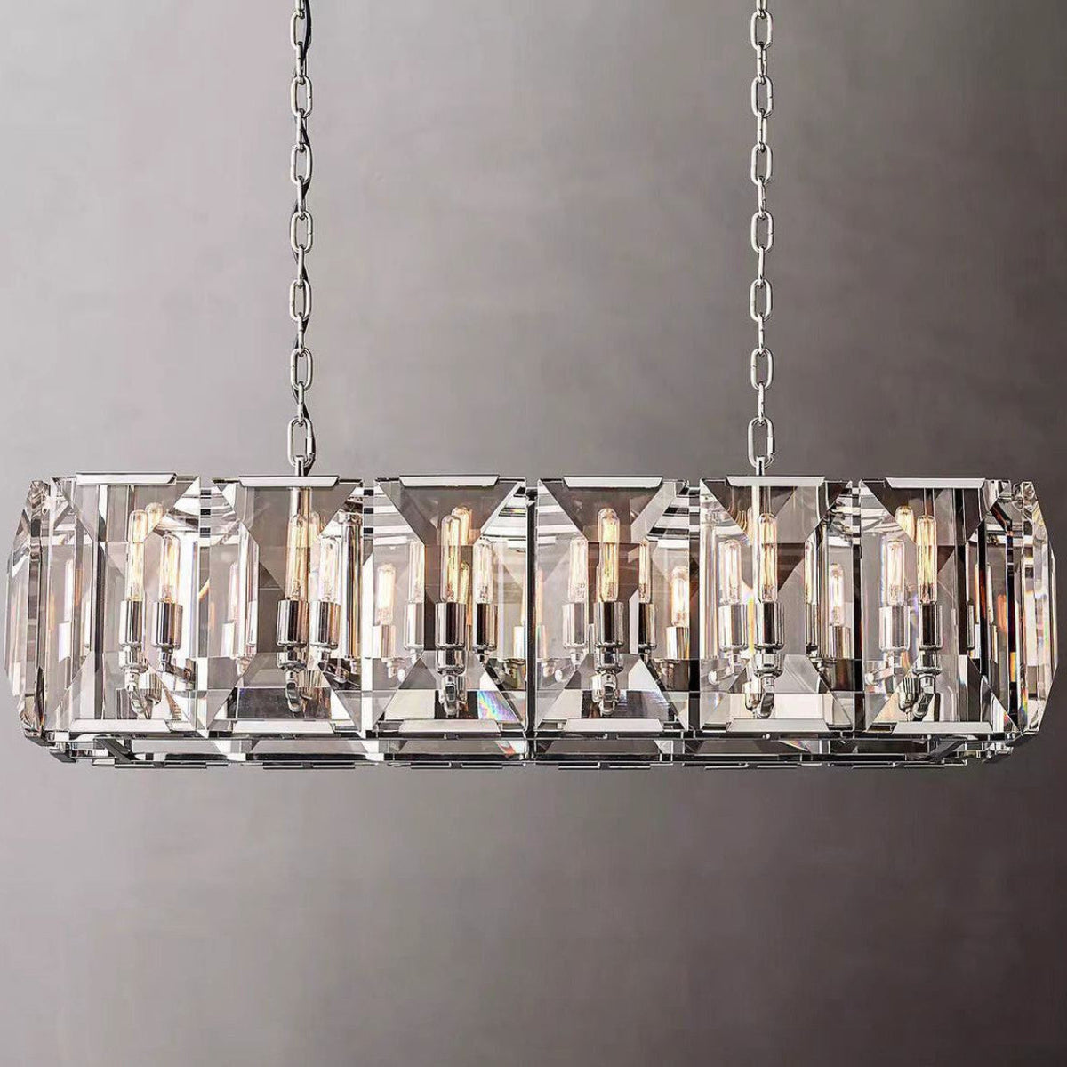 Antizer Harlow Multi Crystal Rectangular Chandelier