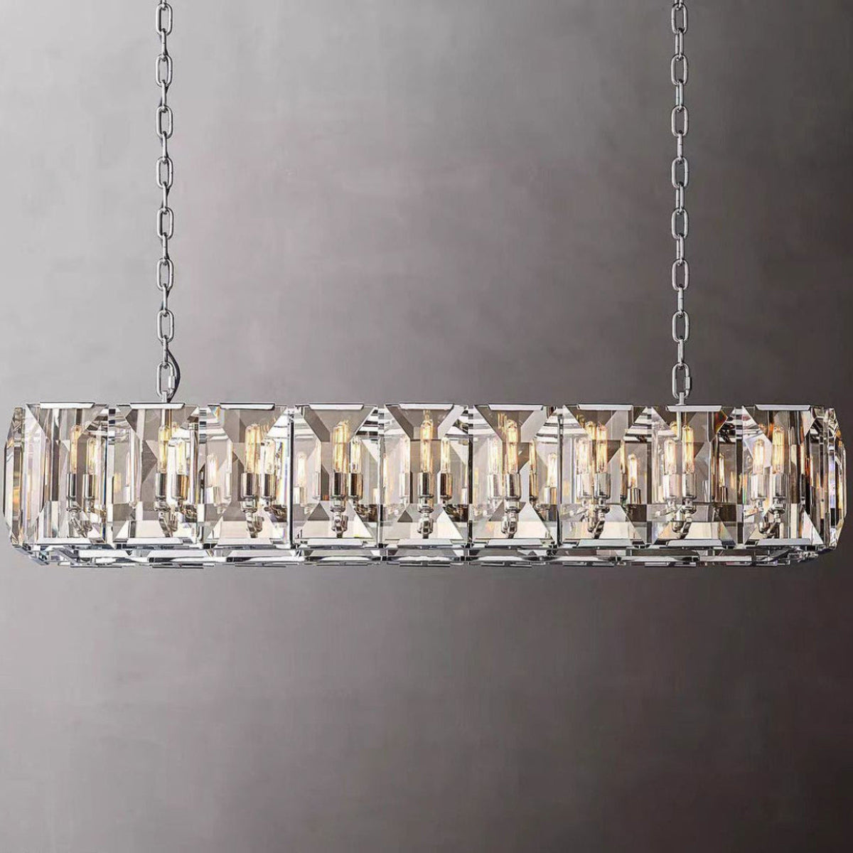Antizer Harlow Multi Crystal Rectangular Chandelier