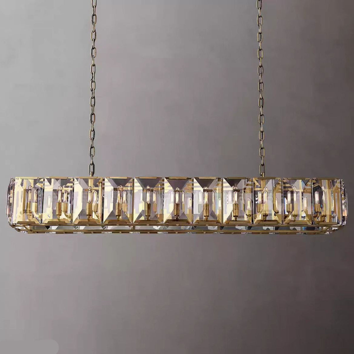 Antizer Harlow Multi Crystal Rectangular Chandelier