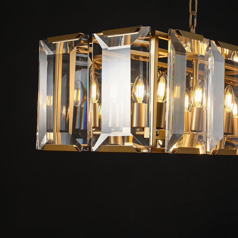 Antizer Harlow Multi Crystal Rectangular Chandelier