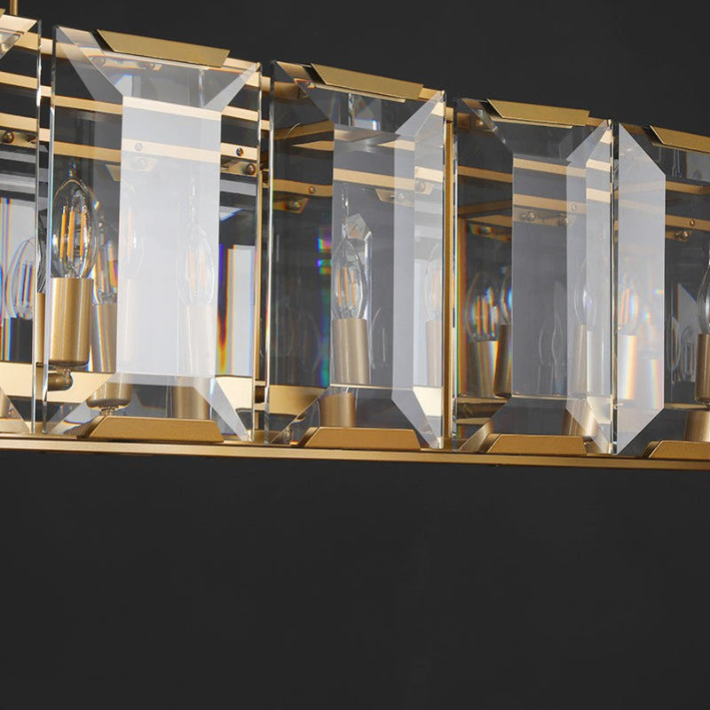 Antizer Harlow Multi Crystal Rectangular Chandelier