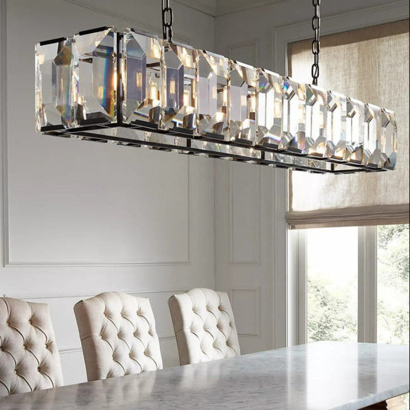Antizer Harlow Multi Crystal Rectangular Chandelier