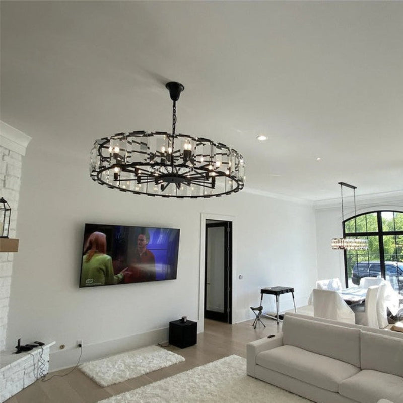 Antizer Harlow Multicurve Crystal Round Chandelier