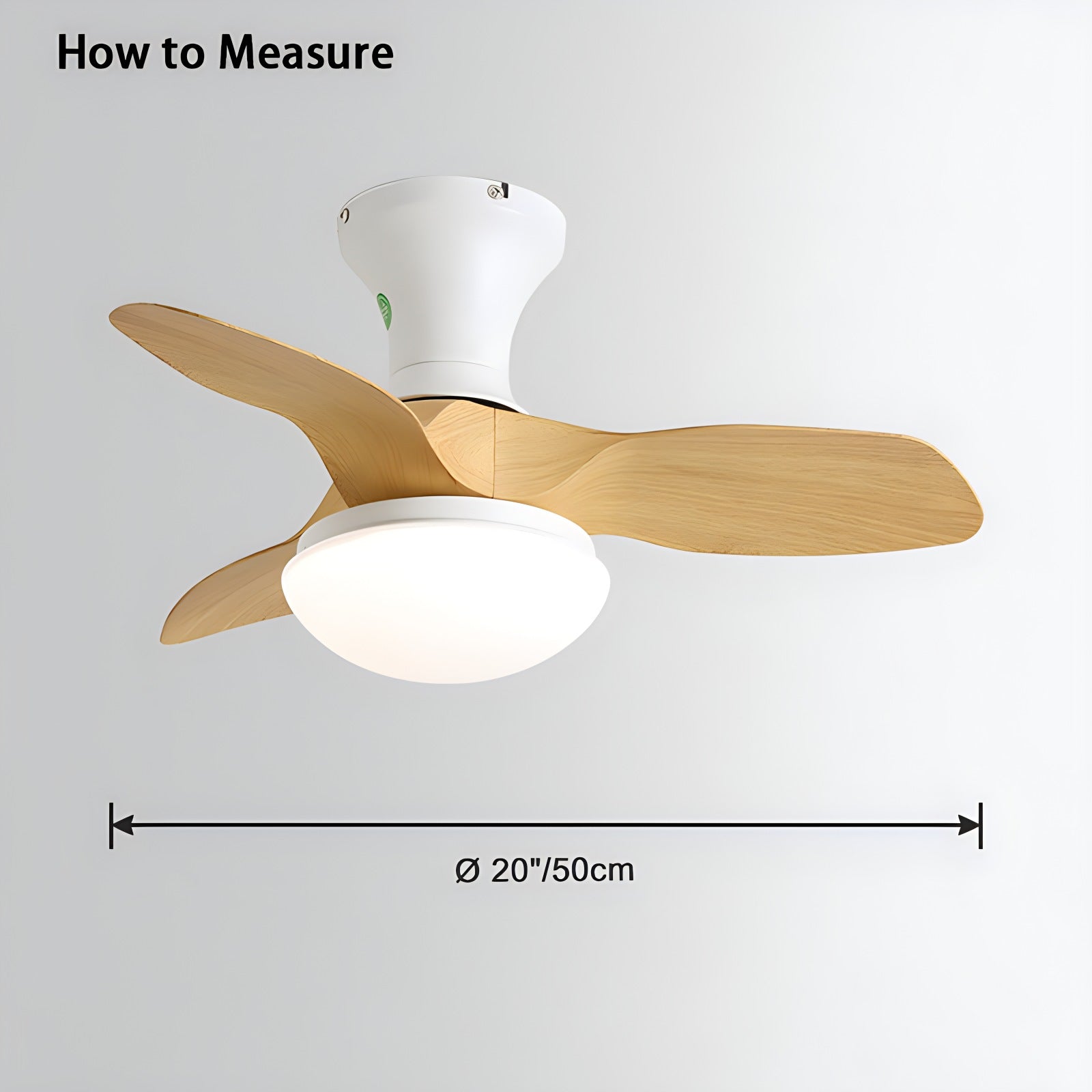 Small Propeller Ceiling Fan with Light