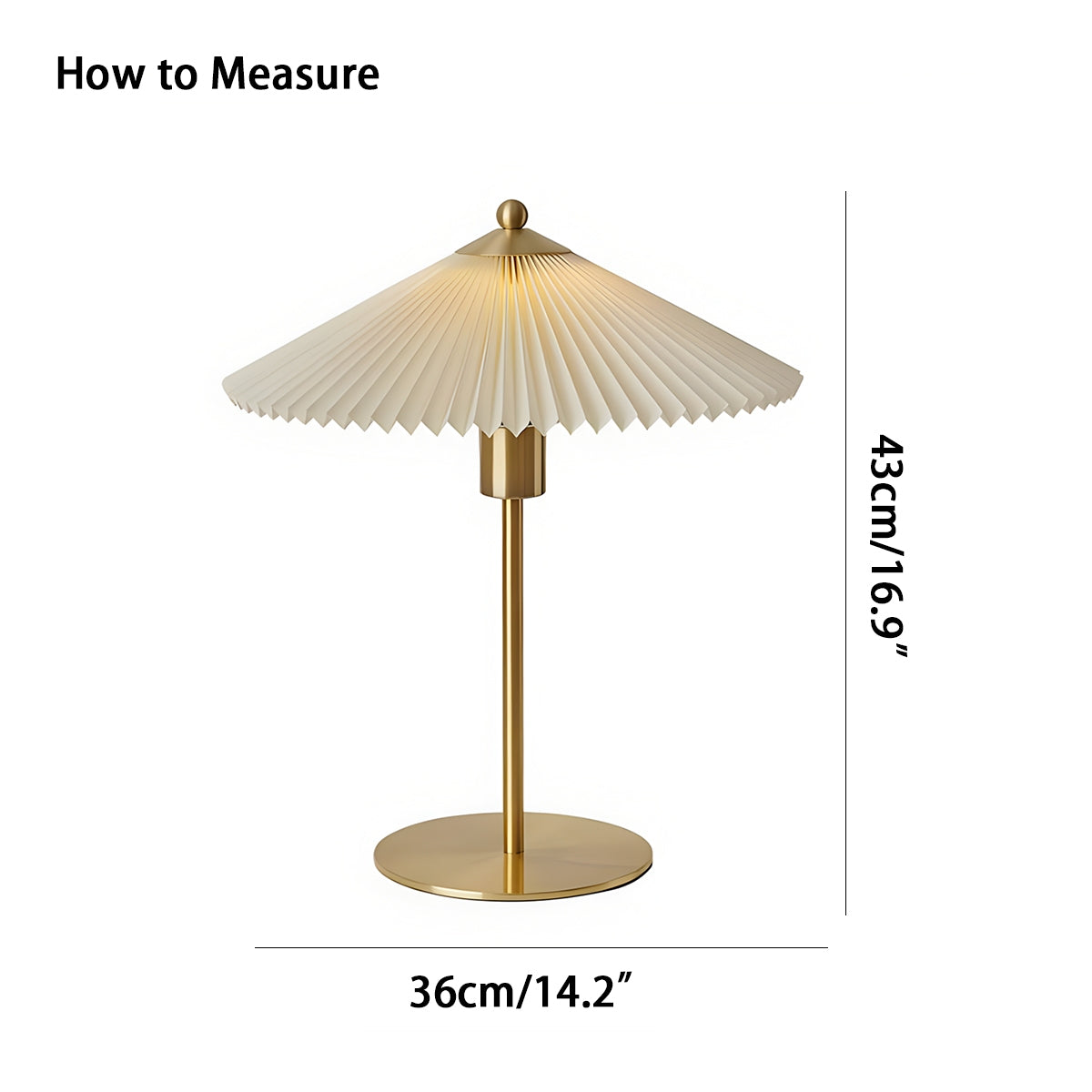 Perla Pleated Table Lamp