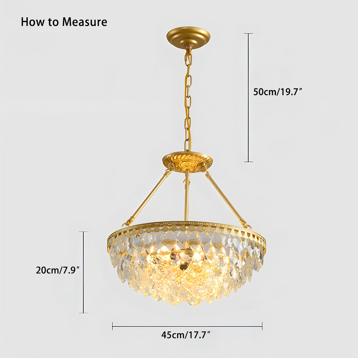 Crown Crystal Led Chandelier