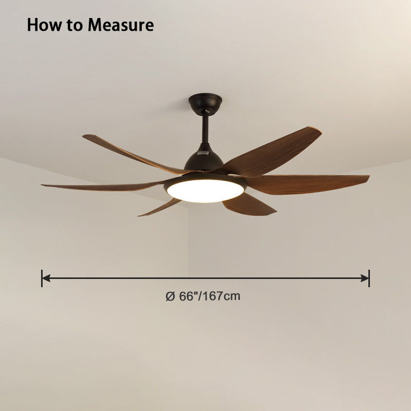 Reversible Large Ceiling Fan with Dimmable Light