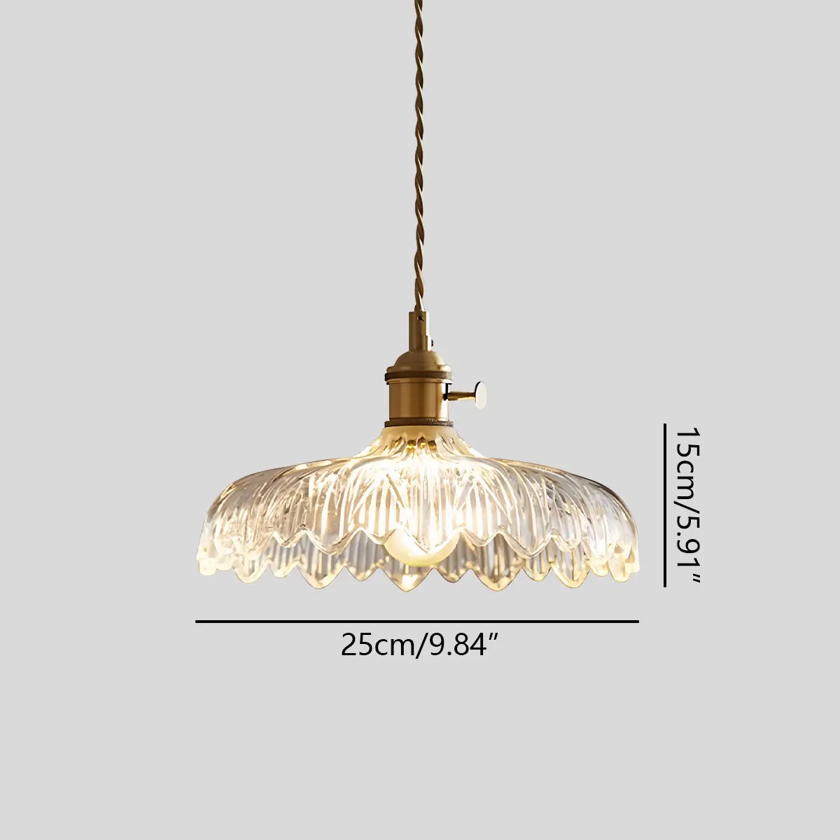 Antizer Isabel Glass Pendant Light for Kitchen Island