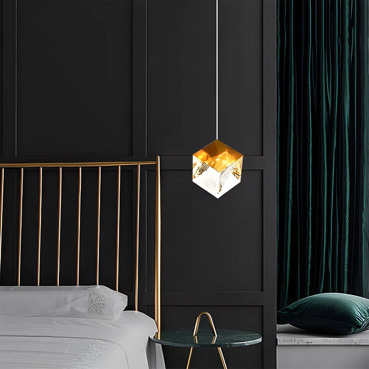 Antizer Ice Cube Textured Glass Chandelier
