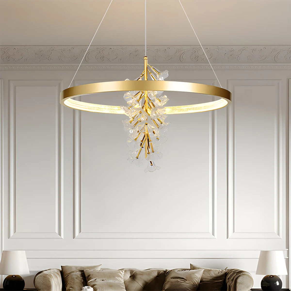 Nordic Light Luxury Ring Creative Chandelier