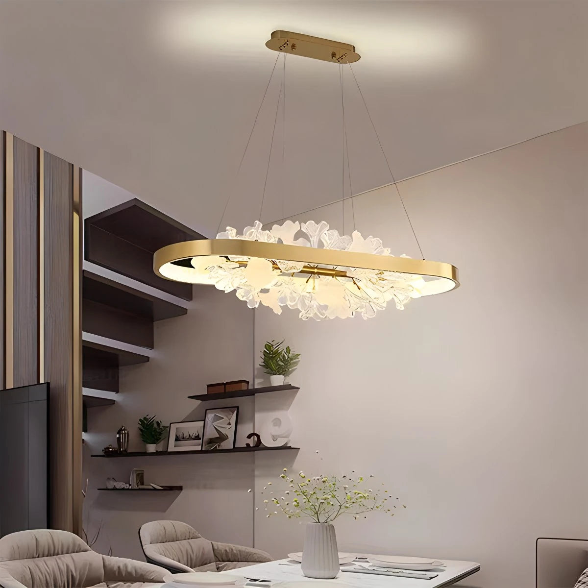 Nordic Light Luxury Ring Creative Chandelier