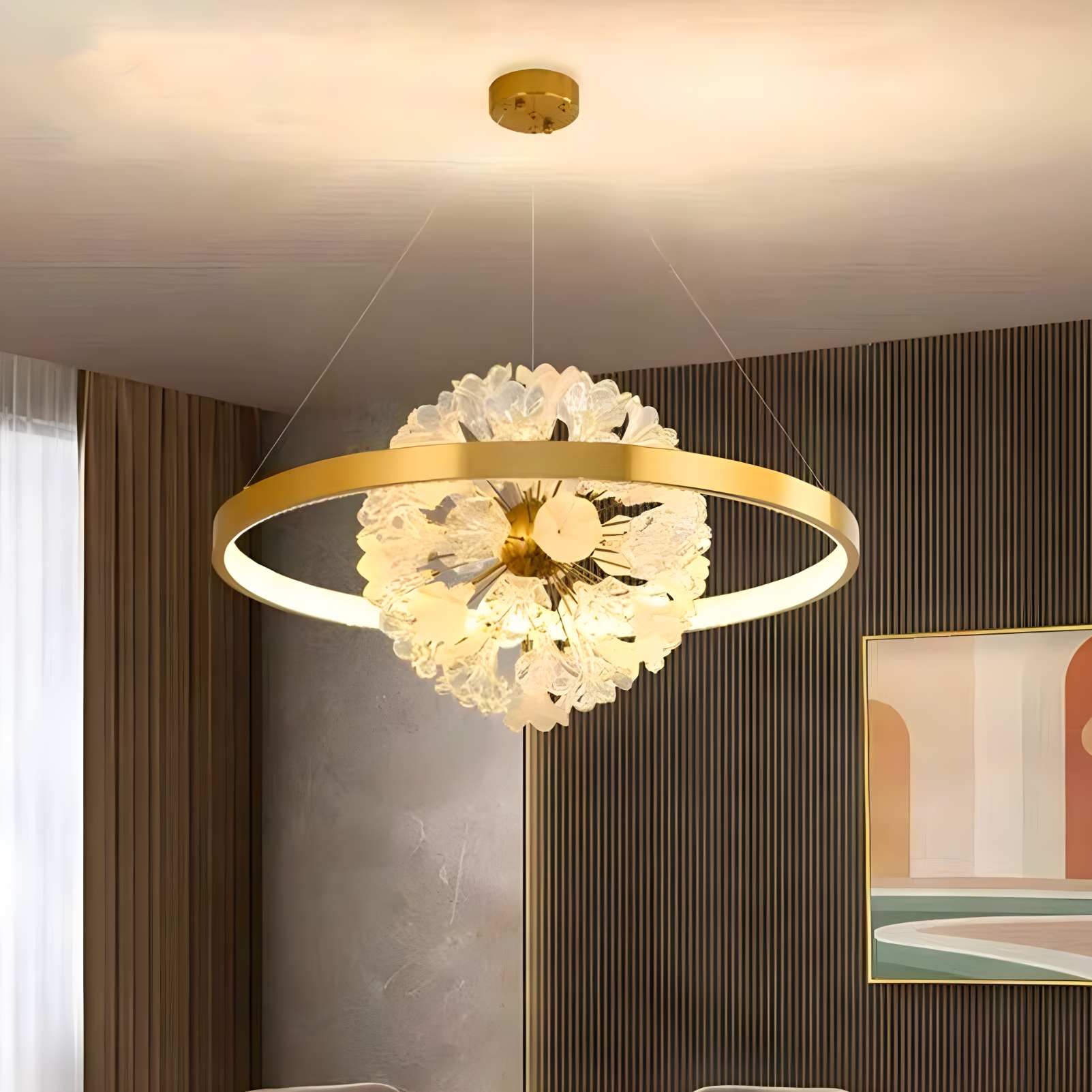 Nordic Light Luxury Ring Creative Chandelier