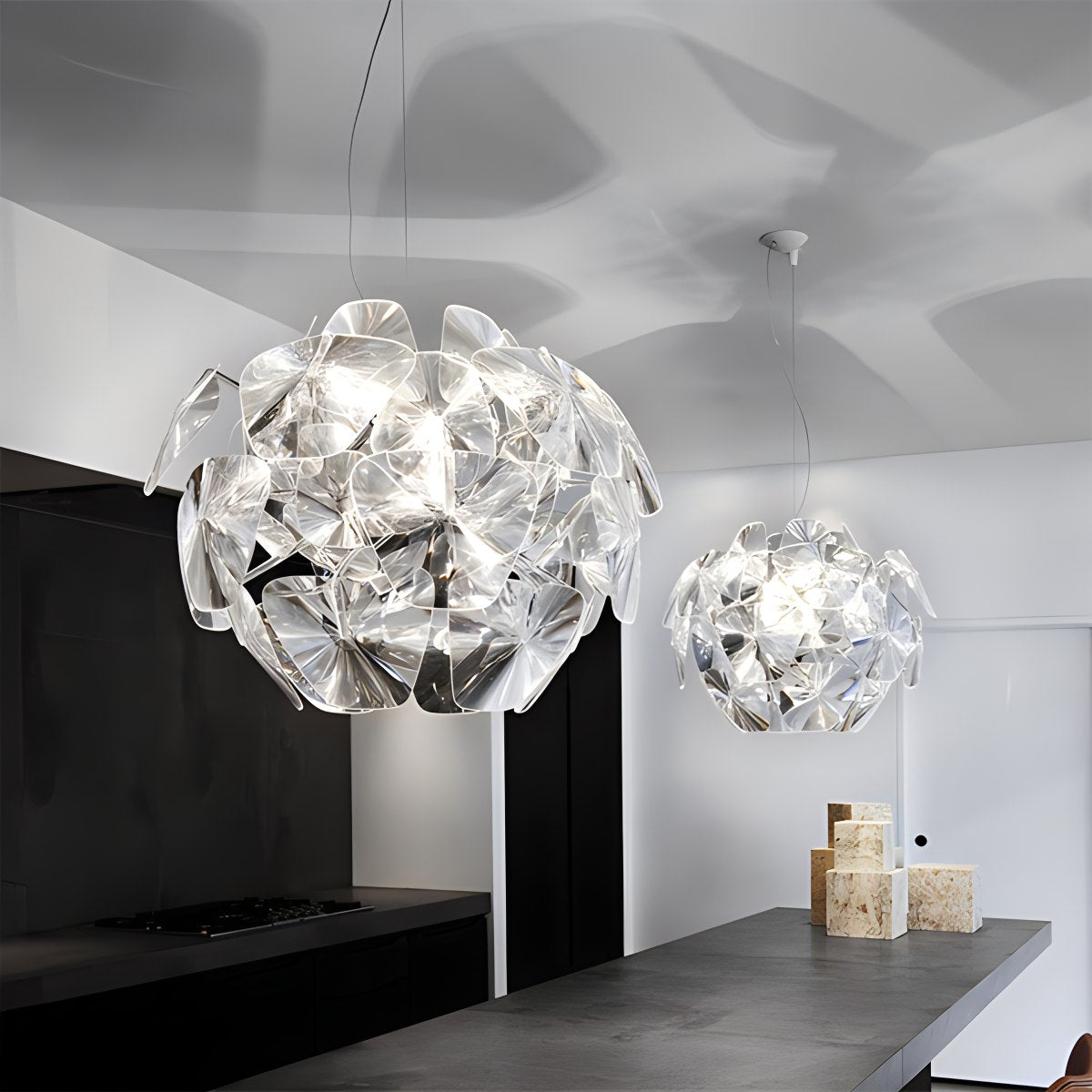 Italian Luceplan Luxury Pinecone Pendant Light