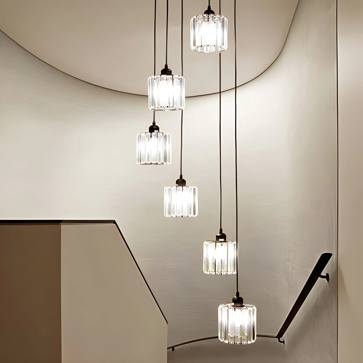 Antizer Kristy Modern Minimalist Glass Chandelier