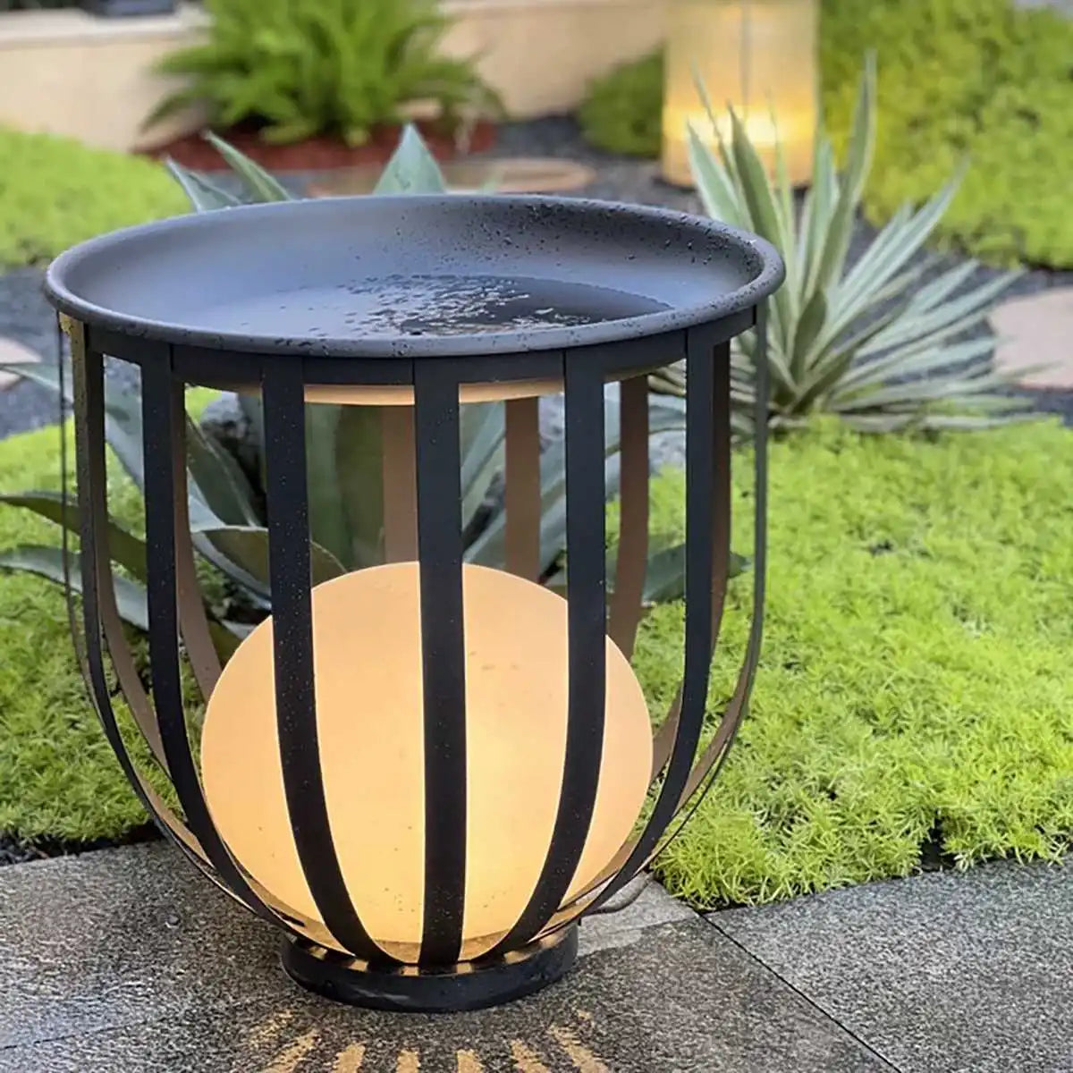 Antizer Solar Flower Stand Outdoor Floor Lamp