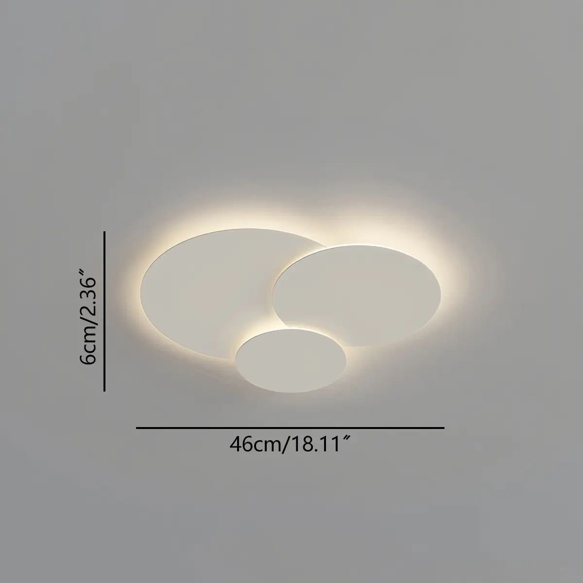 Antizer Round Flat Flush Mount Ceiling Light