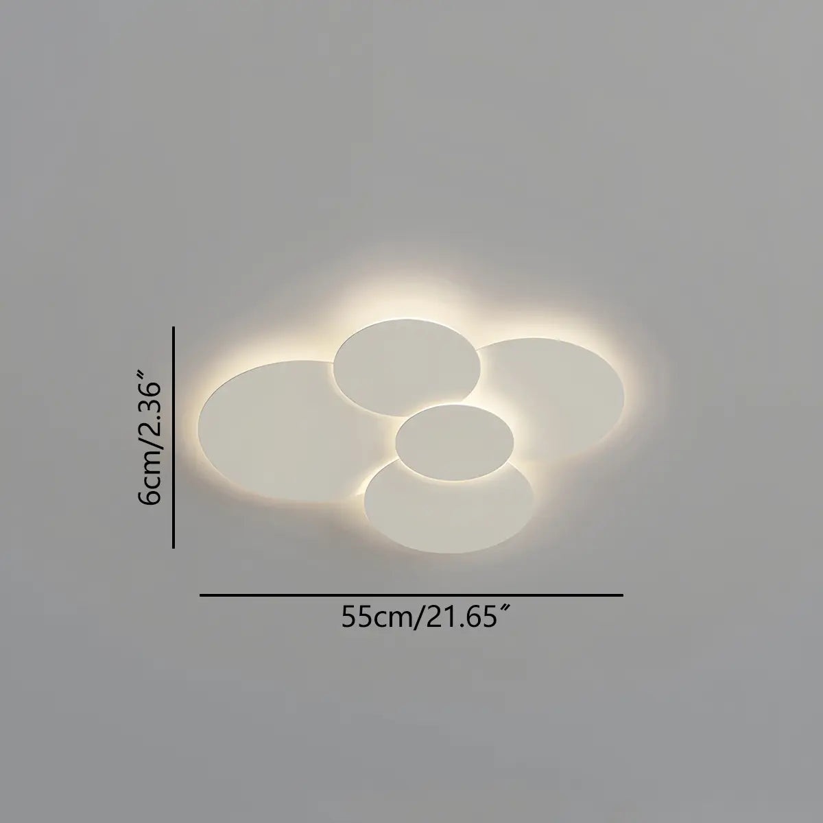 Antizer Round Flat Flush Mount Ceiling Light