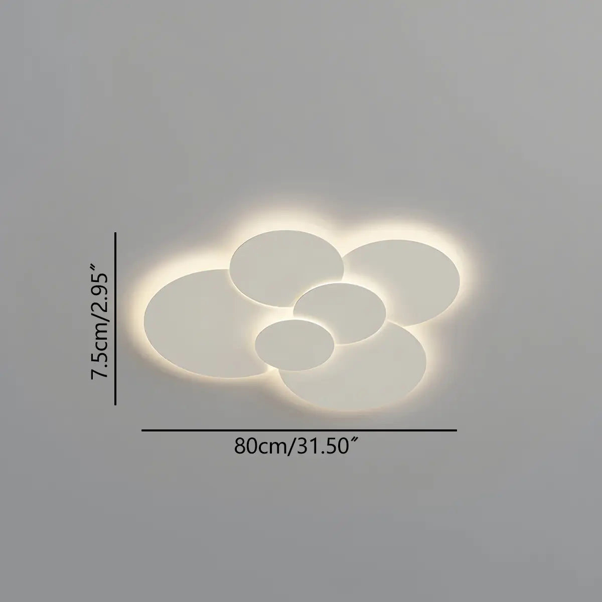 Antizer Round Flat Flush Mount Ceiling Light