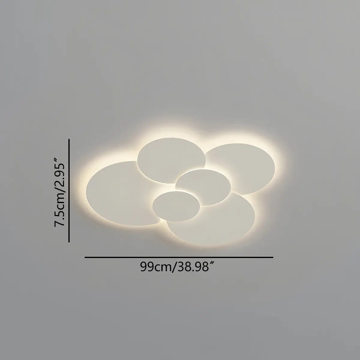 Antizer Round Flat Flush Mount Ceiling Light