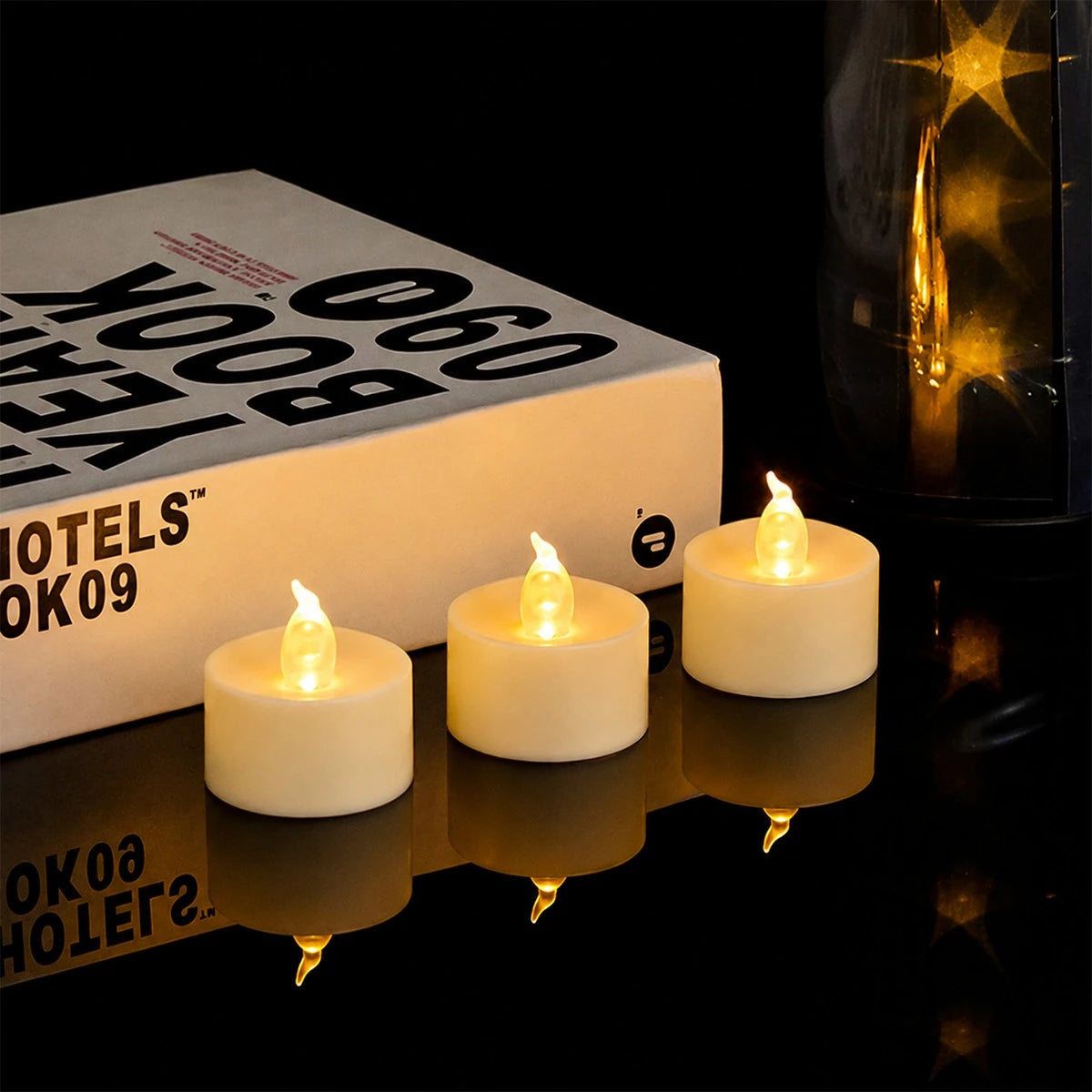 Antizer LED Flameless Candle Tealights 100 Pack × 18