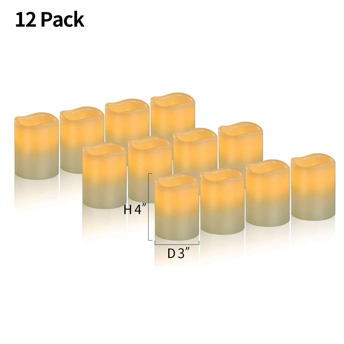 Antizer LED Flameless Paraffin Candle