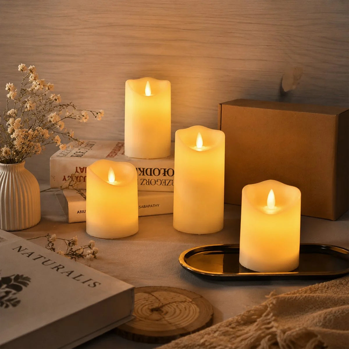 Antizer LED Flameless Paraffin Candle