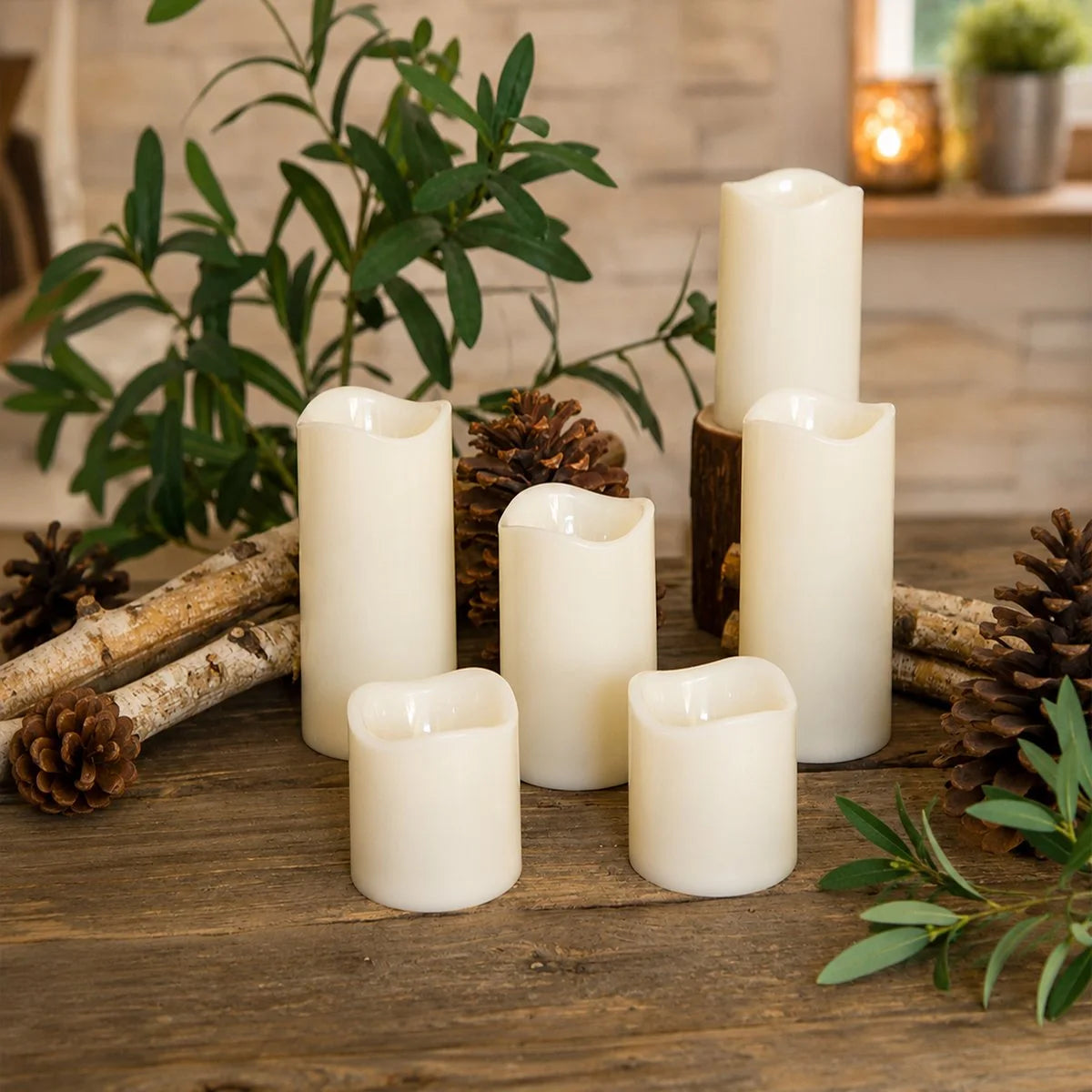 Antizer LED Flameless Paraffin Candle