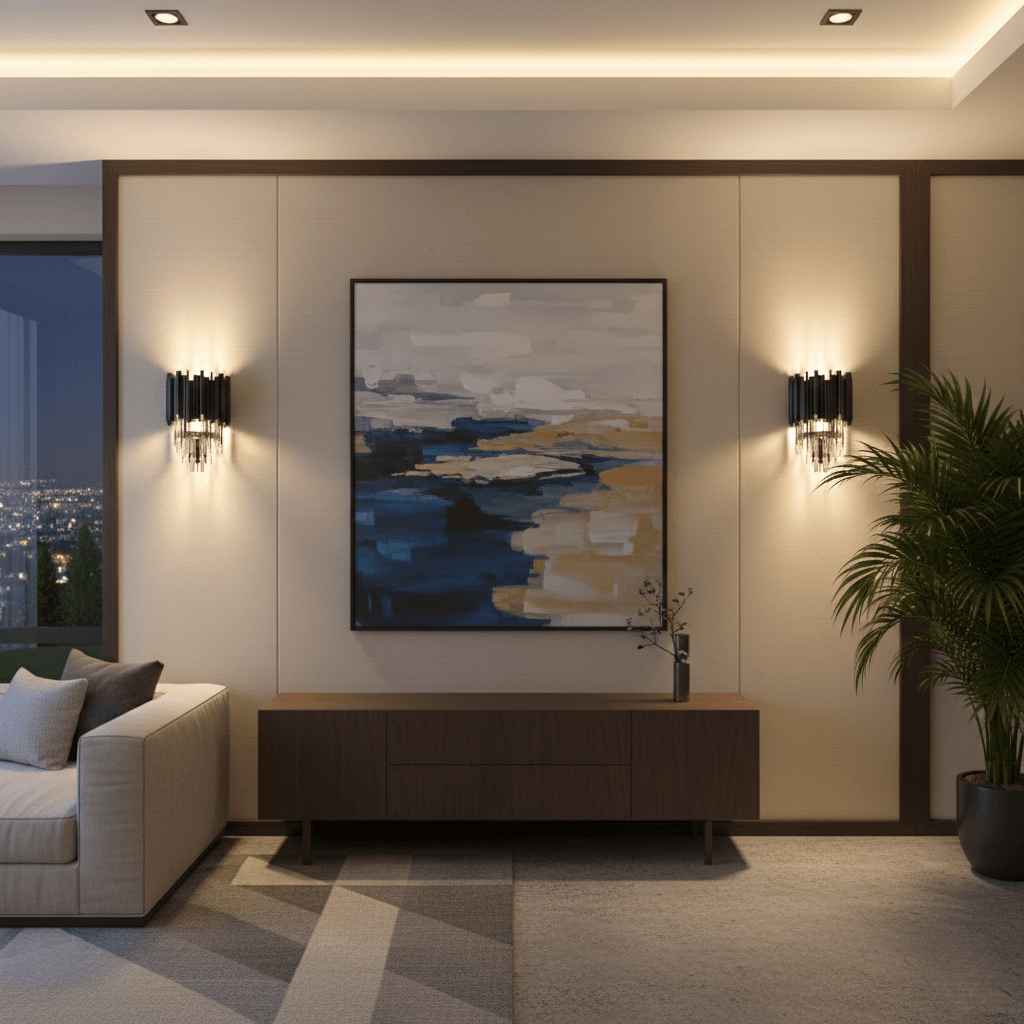 Antizer Luxury Obsidian Crystal Wall Sconce