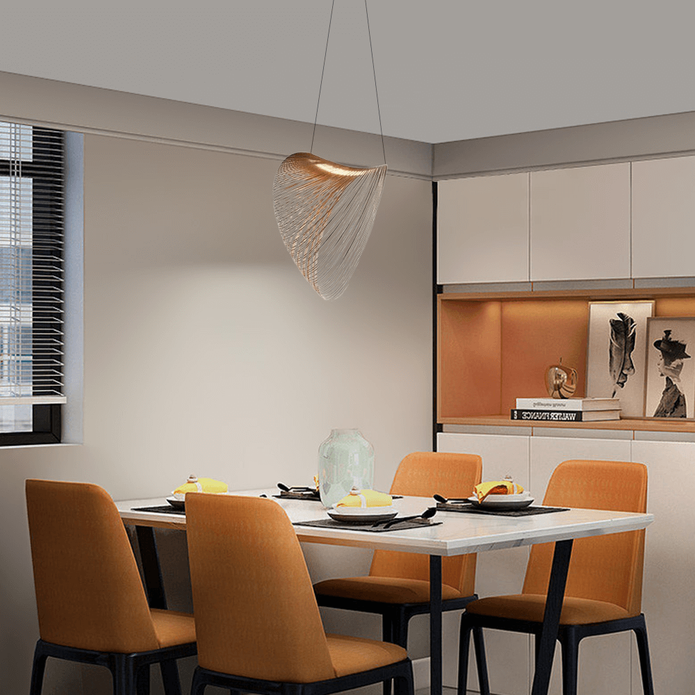 Antizer Art Irregular Wooden Deco Pendant Light