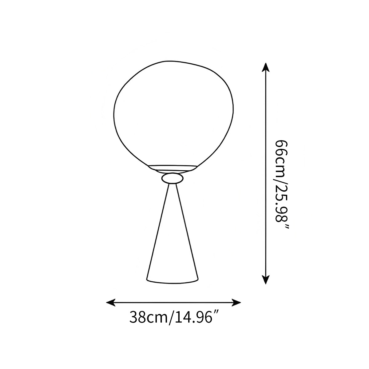 Antizer Lava Cone Fat Table Lamp
