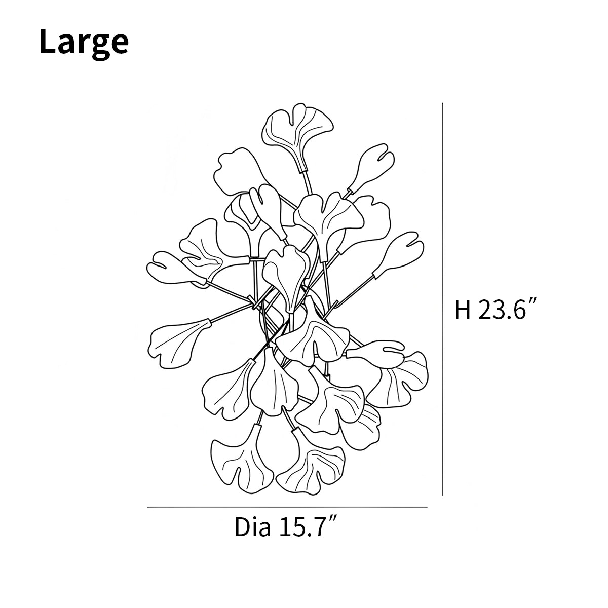 Antizer Ginkgo Wall Lamp for Living Room
