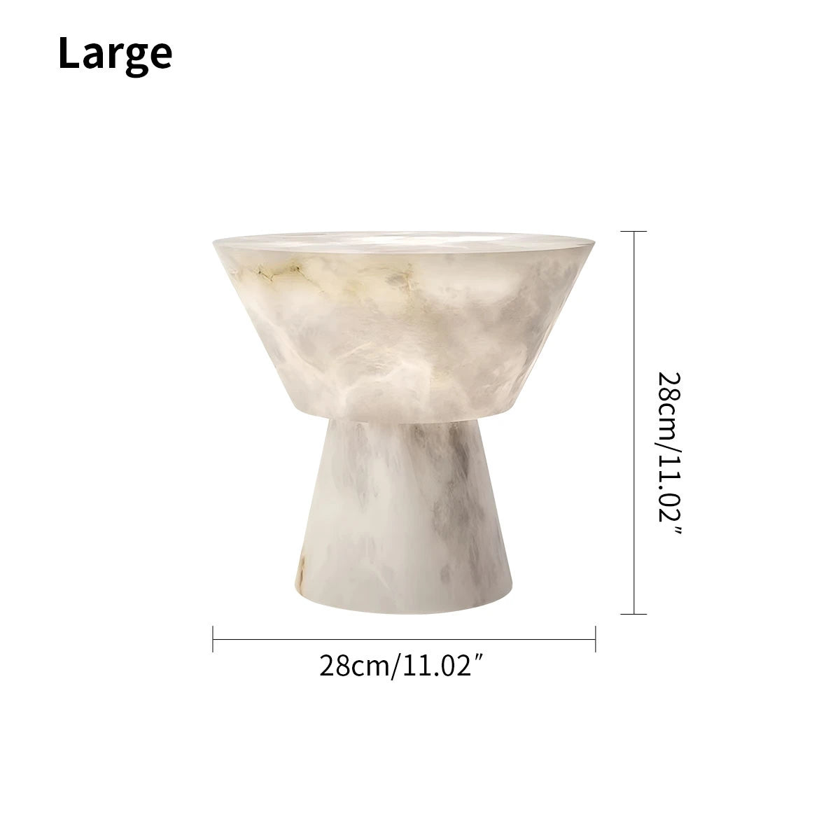 Antizer Spanish Spanish Alabaster Mushroom Head Table Lamp
