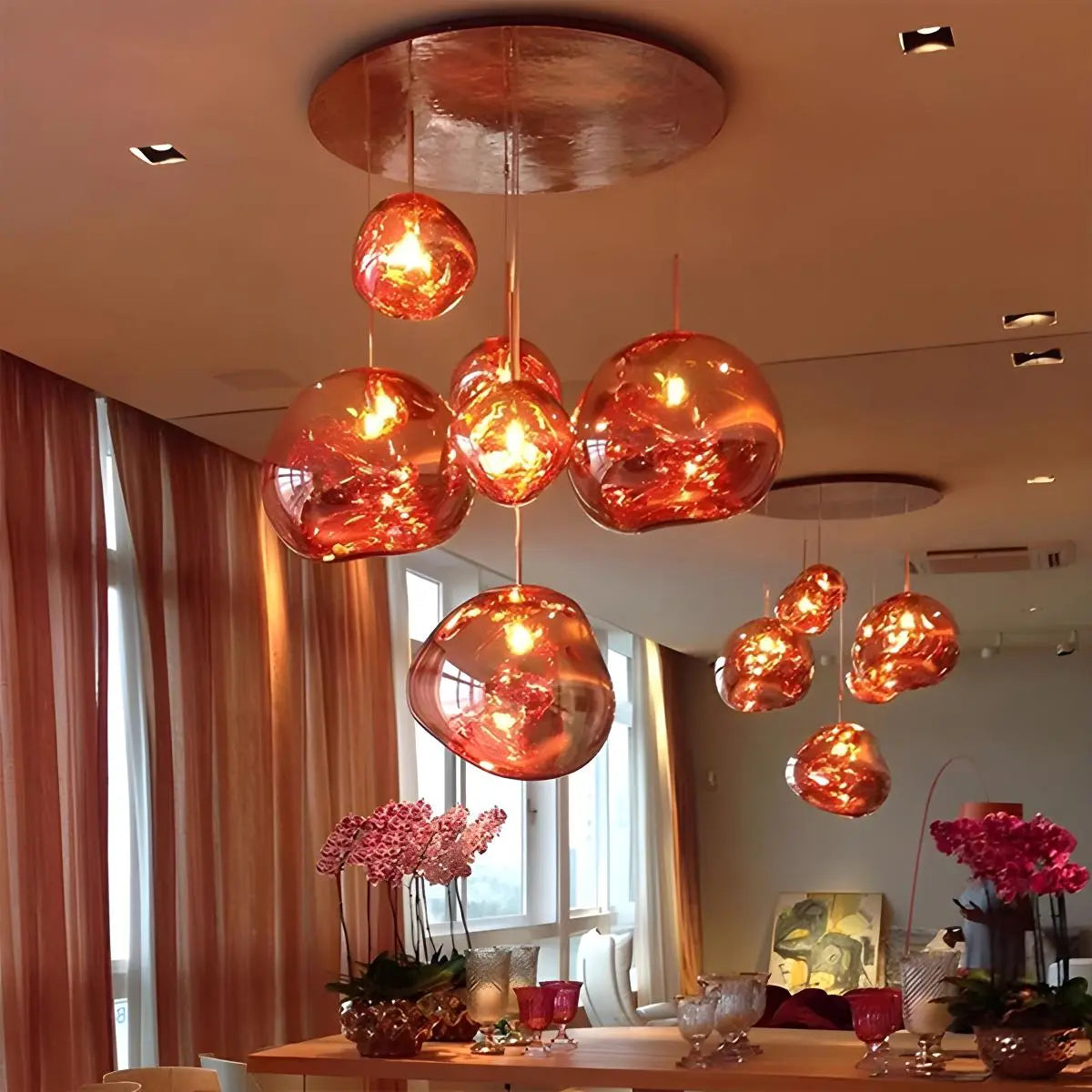 Antizer Large Lava Chandelier Customization