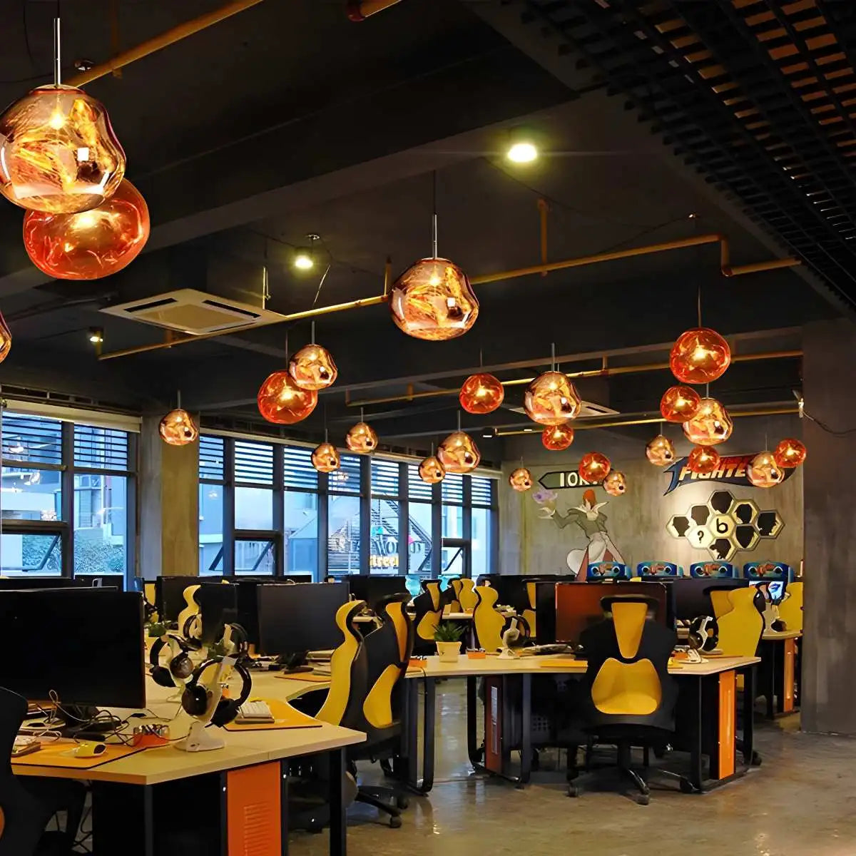 Antizer Large Lava Chandelier Customization