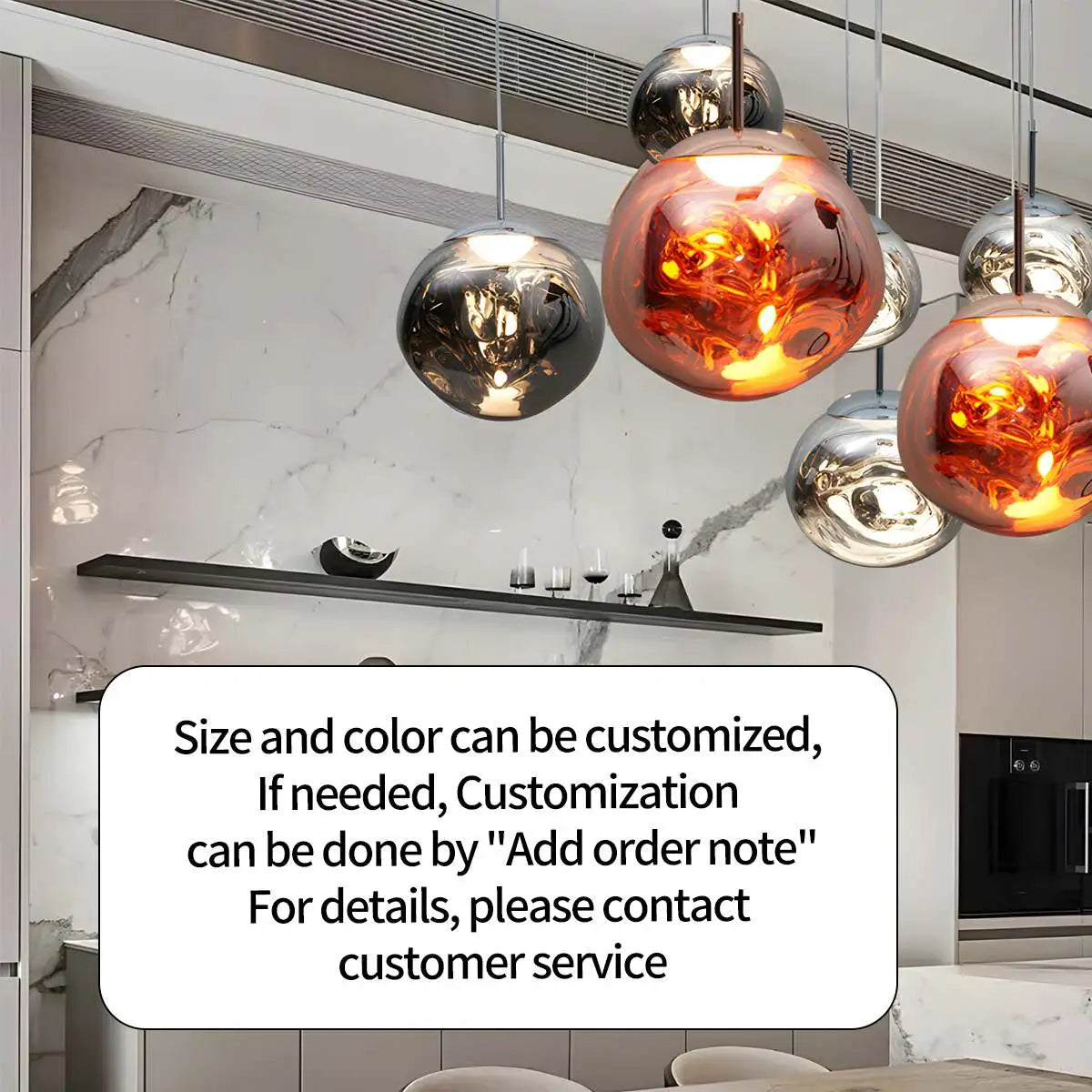 Antizer Large Lava Chandelier Customization