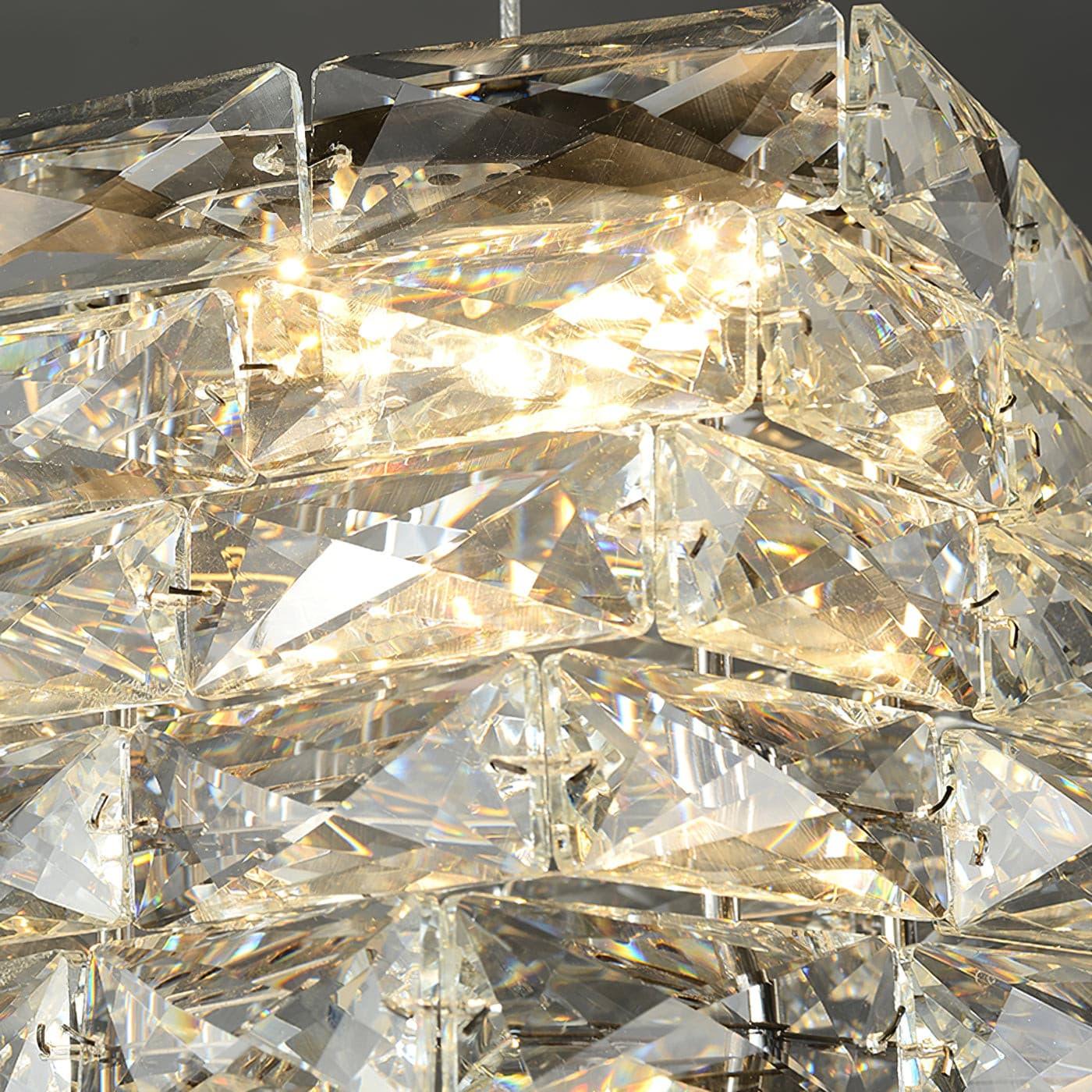 Elegant Crystal LED Pendant Lamp Chandelier for Modern Home Decor Lighting