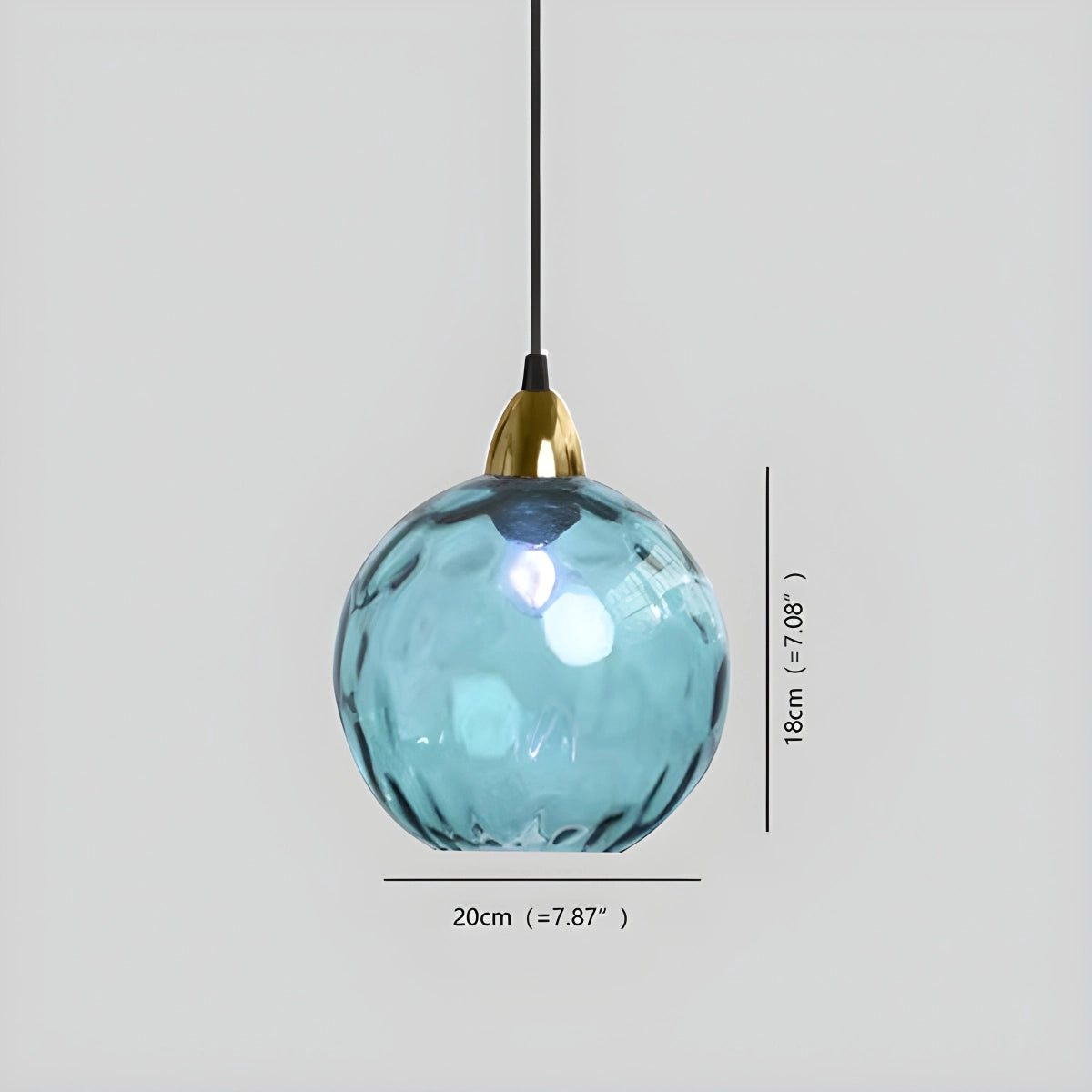 Antizer Colorful Glass Ball Pendant Light for Living Room