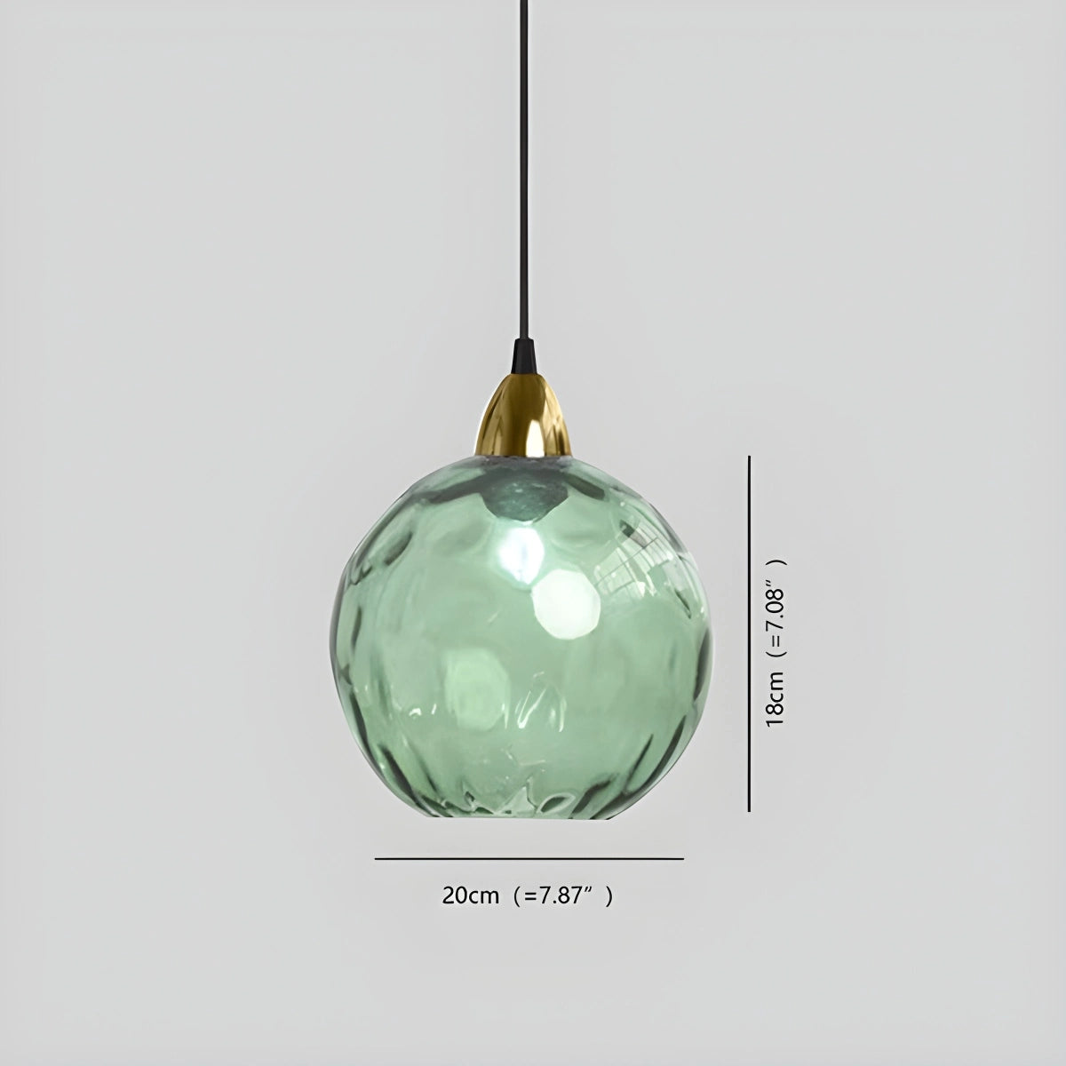 Antizer Colorful Glass Ball Pendant Light for Living Room