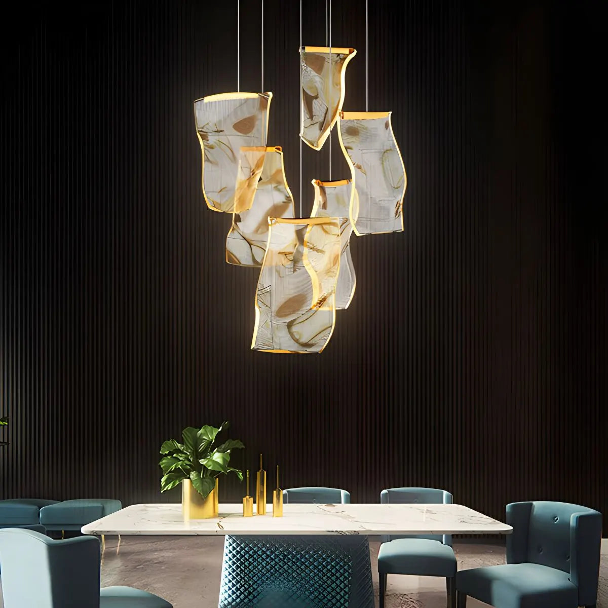 Antizer Light Luxury Art Large Chandelier