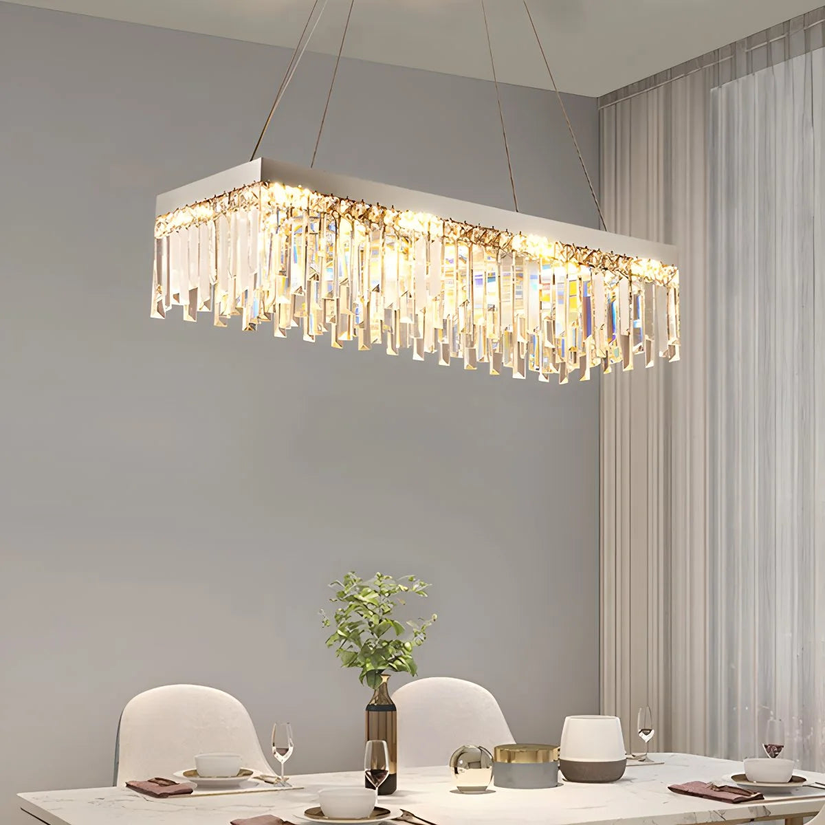 Antizer Light Luxury Crystal Ceiling & Pendant Light